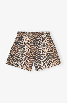 Duchesse Nylon Shorts | Leopard