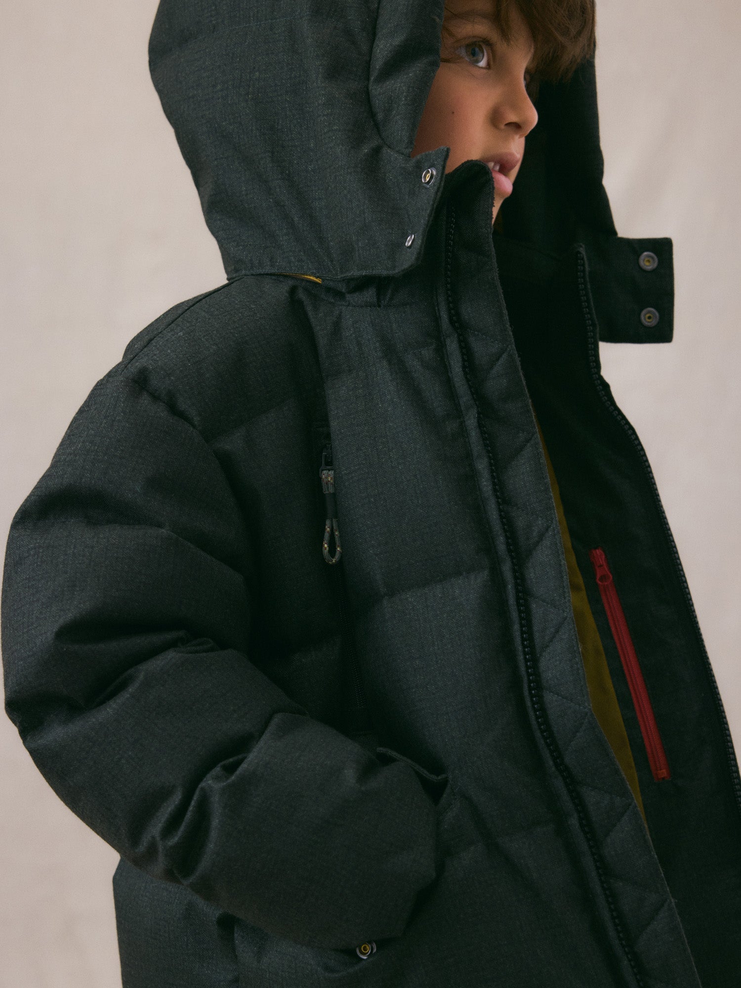 Boy | Gordon Zip Up Down Jacket | Fern Green