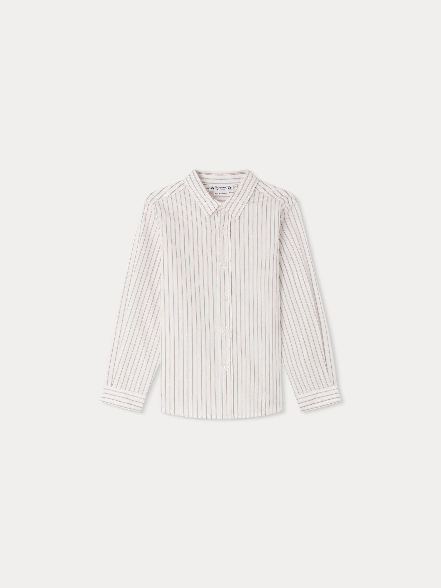 Boy | Tangui Striped Shirt | Terracotta