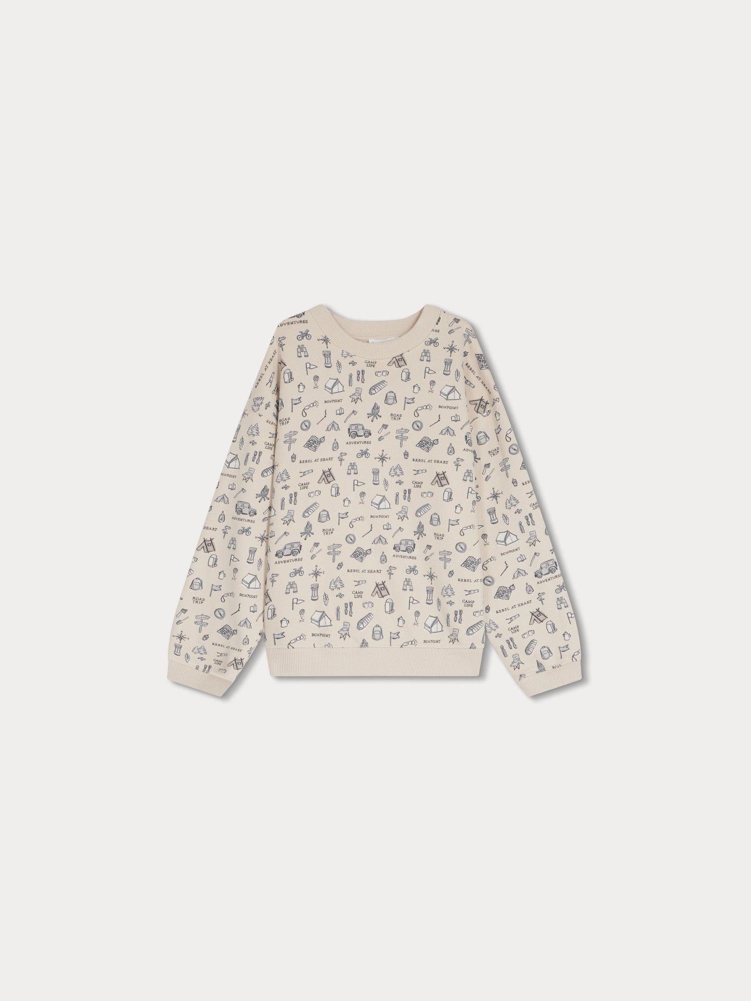 Boy | Tonino Printed Sweatshirt | Light Khaki