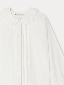 Girl | Dorina Ruffled Blouse | Milk White