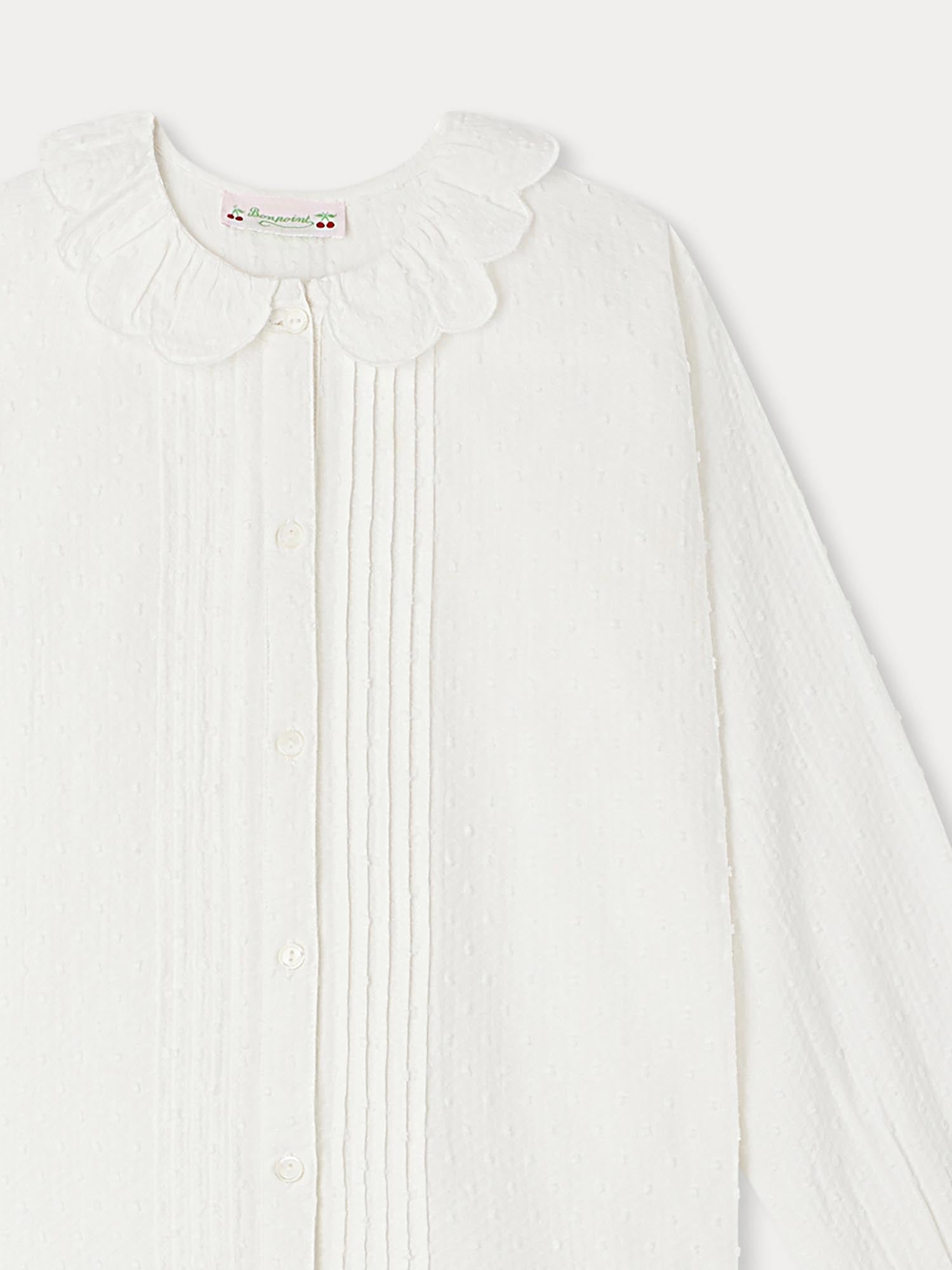 Girl | Dorina Ruffled Blouse | Milk White