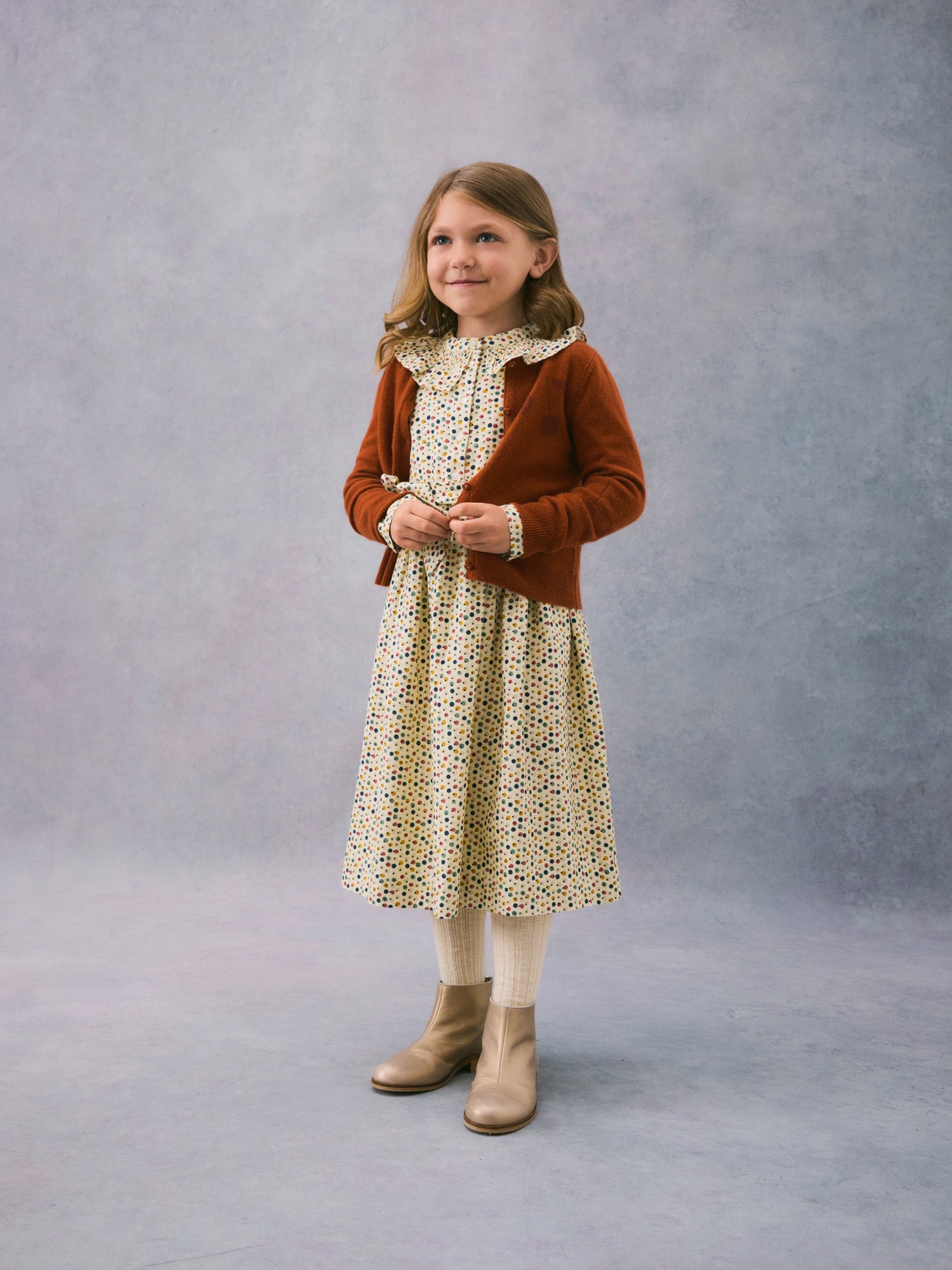 Girl | Gingery Cashmere Cardigan | Sienna