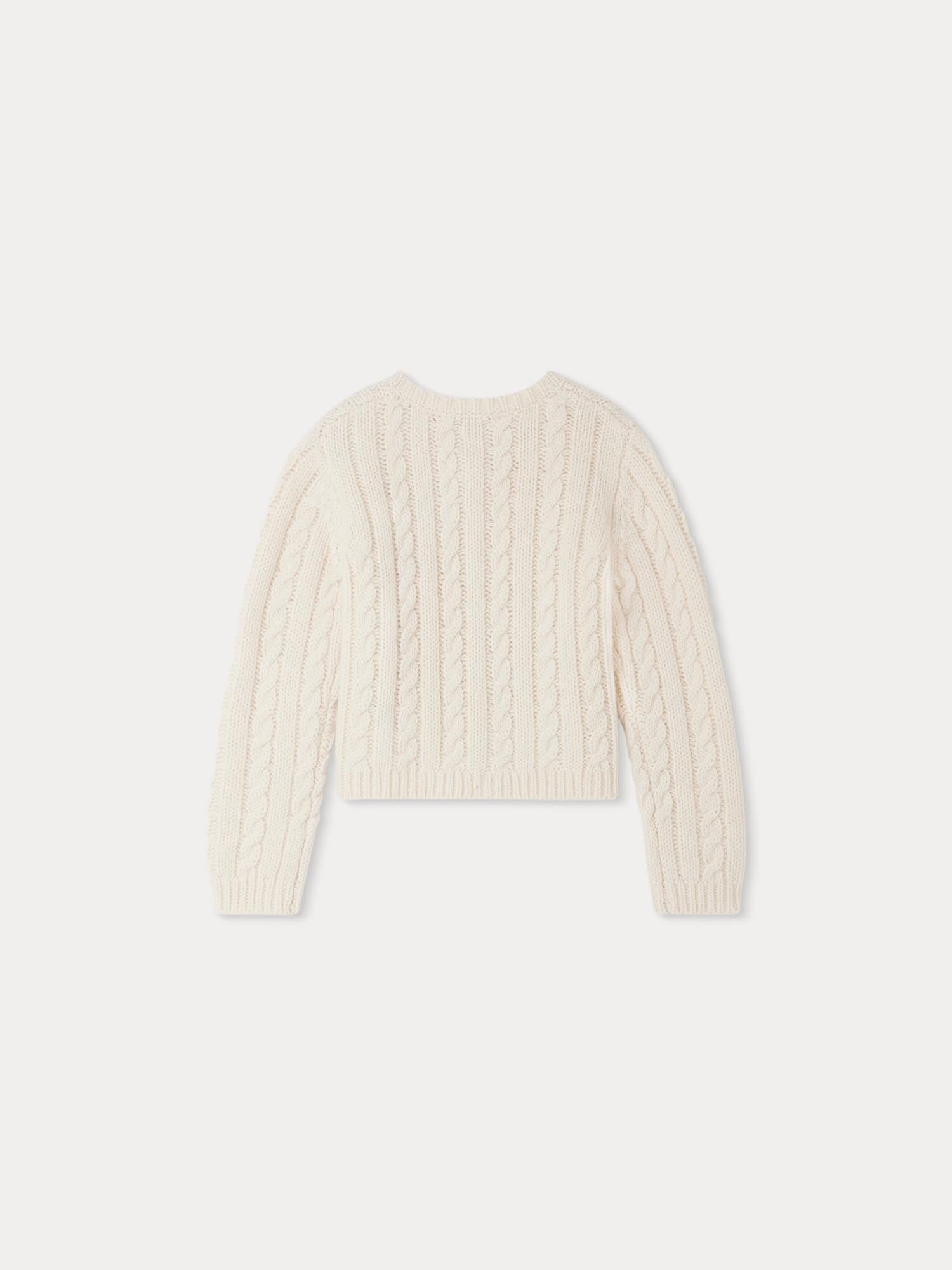 Girl | Dallulah Wool Cardigan | Milk White