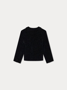 Girl | Giada Silk Velvet Jacket | Black