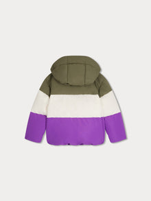 Girl | Deyna Two Tone Ski Down Jacket | Damson