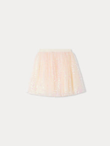 Girl | Pois Sequined Tulle Skirt | Powdered Rose