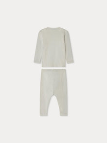 Boy | Timi Plain Purple Set | Turtledove Gray