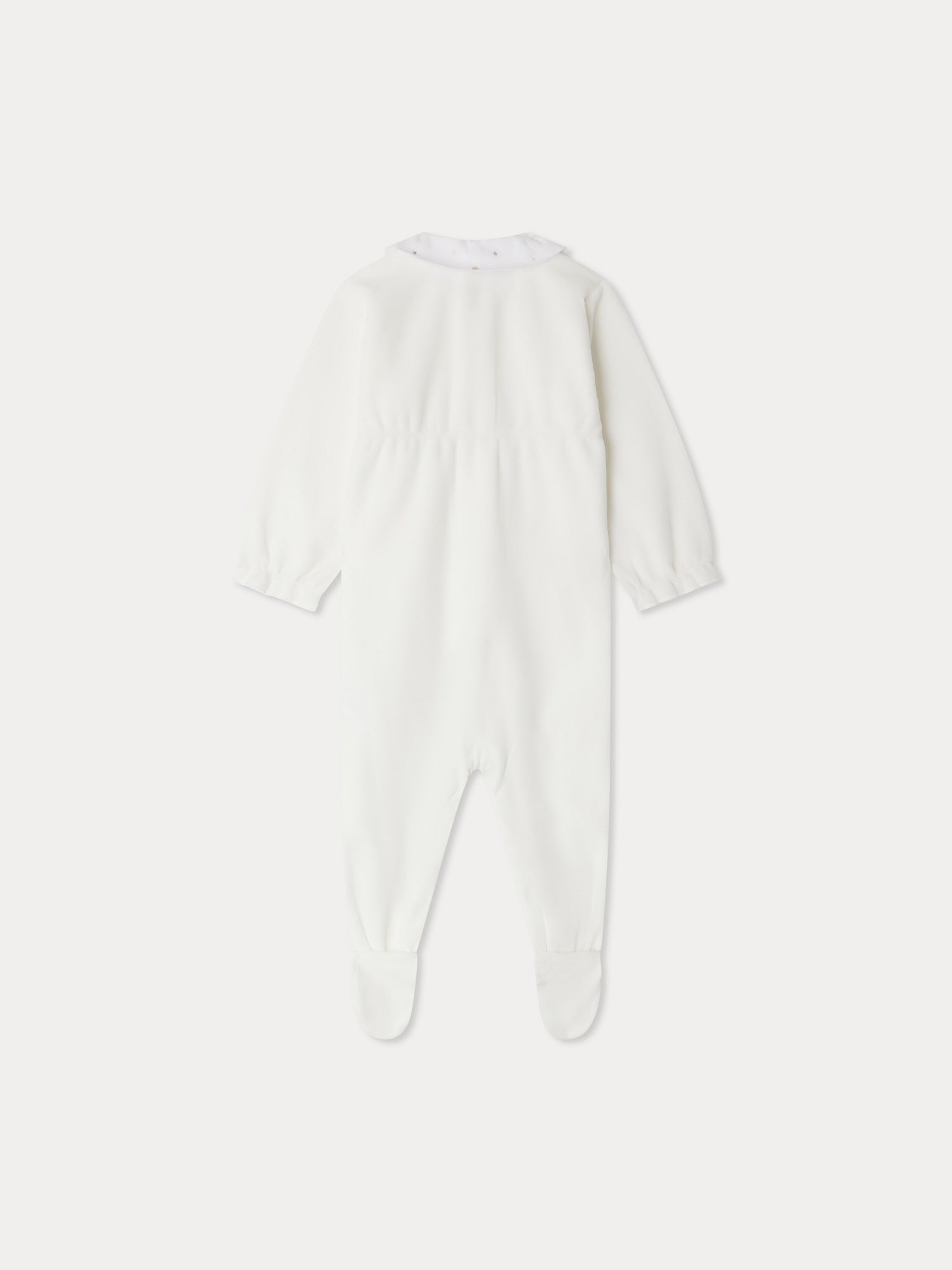 Unisex | Tintina Pajamas With Embroidered Star Pattern Collar | Sand
