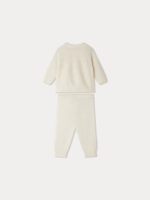 Unisex | Ging Cashmere Set | Milk White