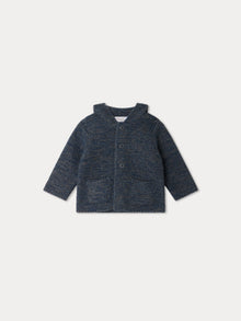 Unisex | Atexane Wool And Cashmere Burnous | Dark Denim