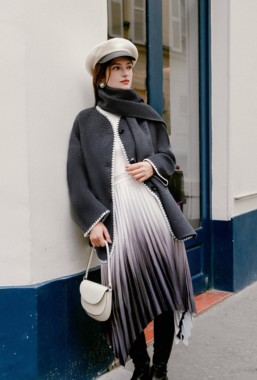 Lara Wool Jacket | Charcoal