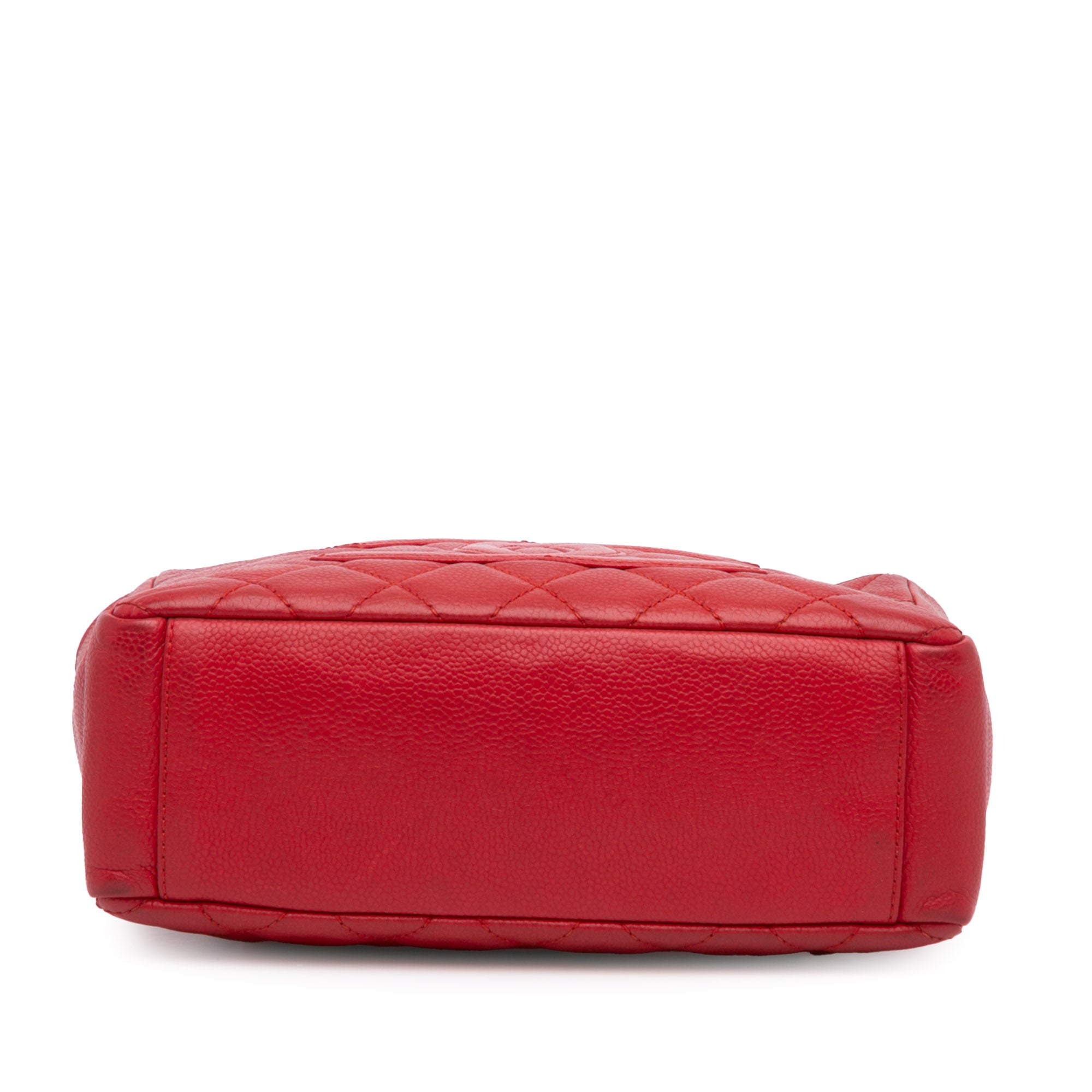 Chanel | Pre-Owned Caviar Petite Shopping Tote | Red