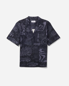 Midnight | Dani Diatoms Camp Collar Shirt