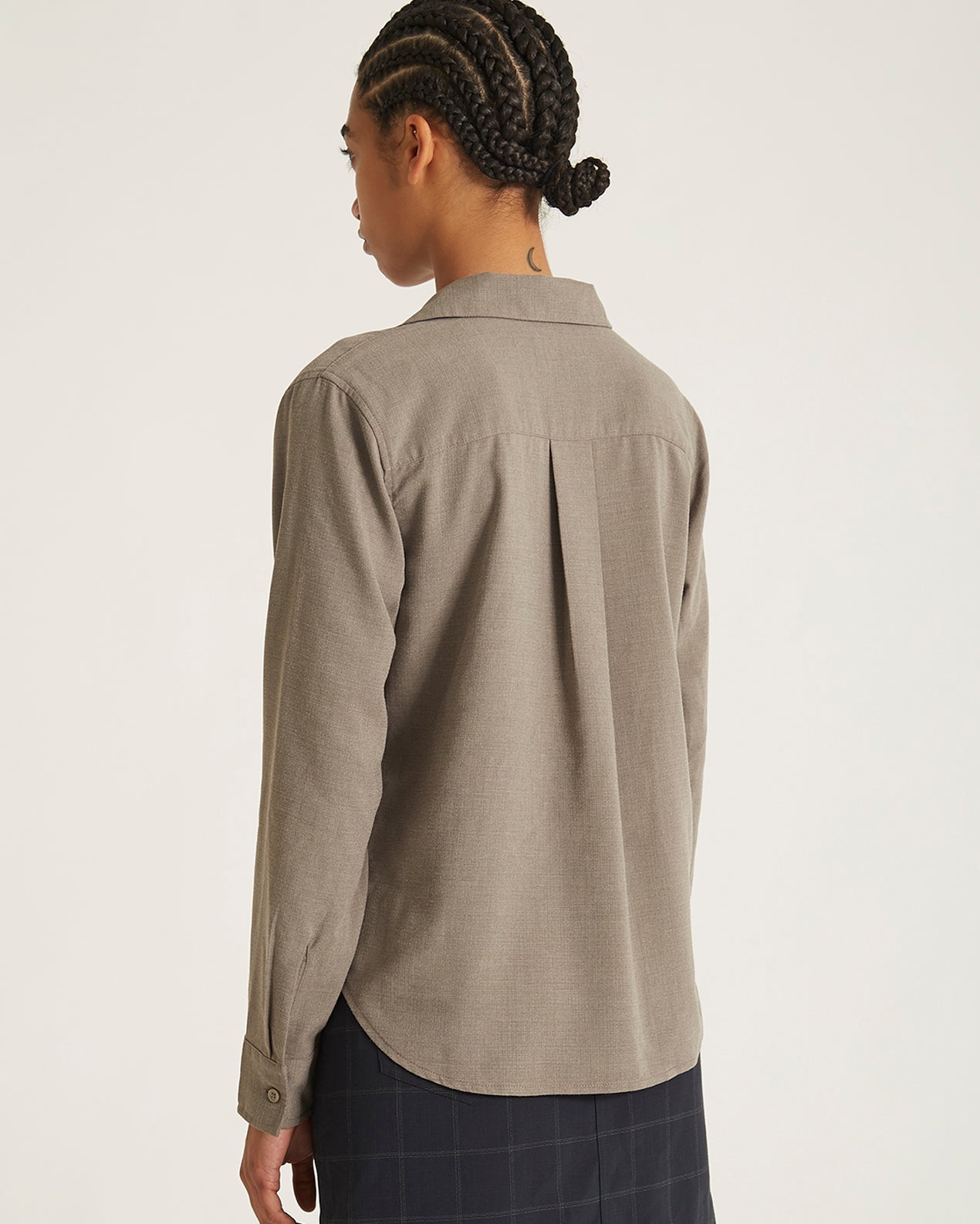 Taupe | Lomedico Gabardine LS Shirt