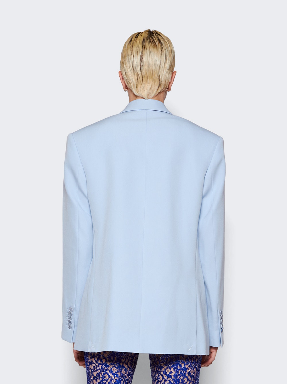 Women | WARDROBE.NYC | Double Breasted Blazer | Light Blue
