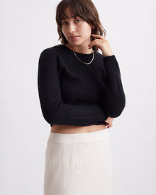 Black | Lin Mohair Sweater | Saturdays NYC