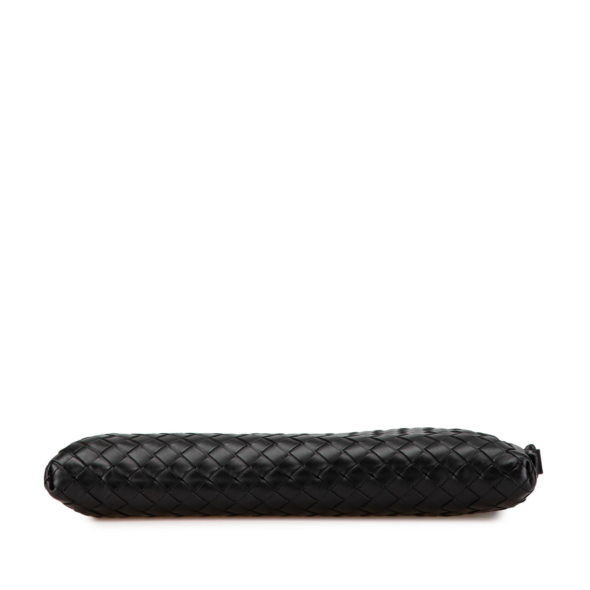 Bottega Veneta | Pre-Owned Leather Intrecciato Crossbody | Black