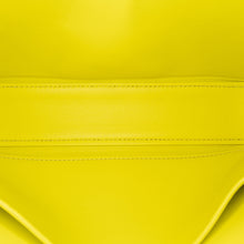 Celine | Pre-Owned Calfskin Cuir Triomphe Chain Shoulder Bag - I | Yellow/Neon Yellow