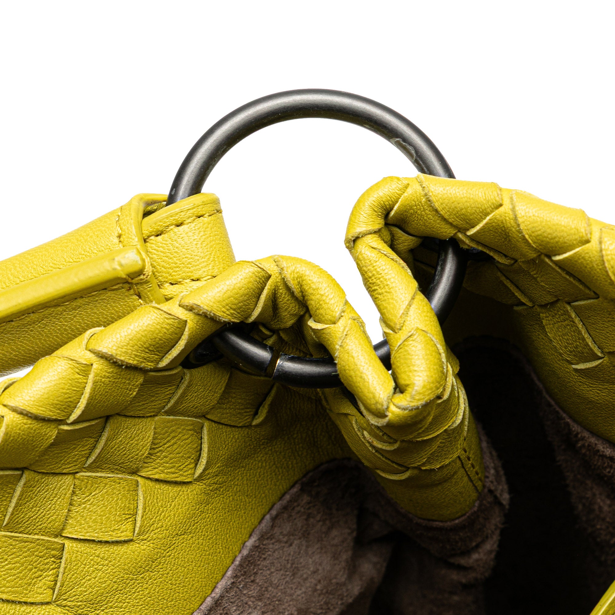 Bottega Veneta | Pre-Owned Nappa Intrecciato Bucket Bag | Yellow