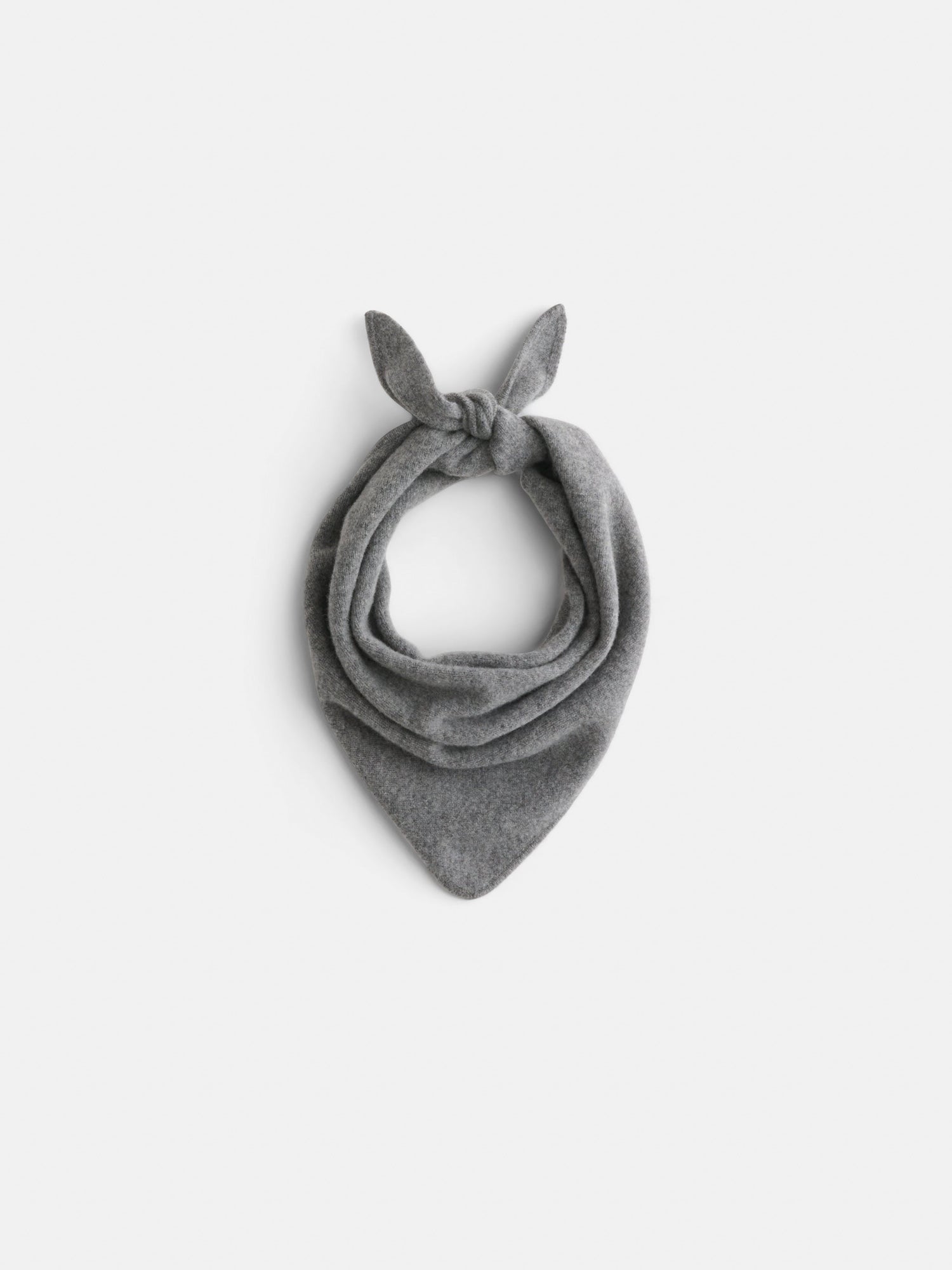 Unisex | Handkerchief Scarf | Wool Grey