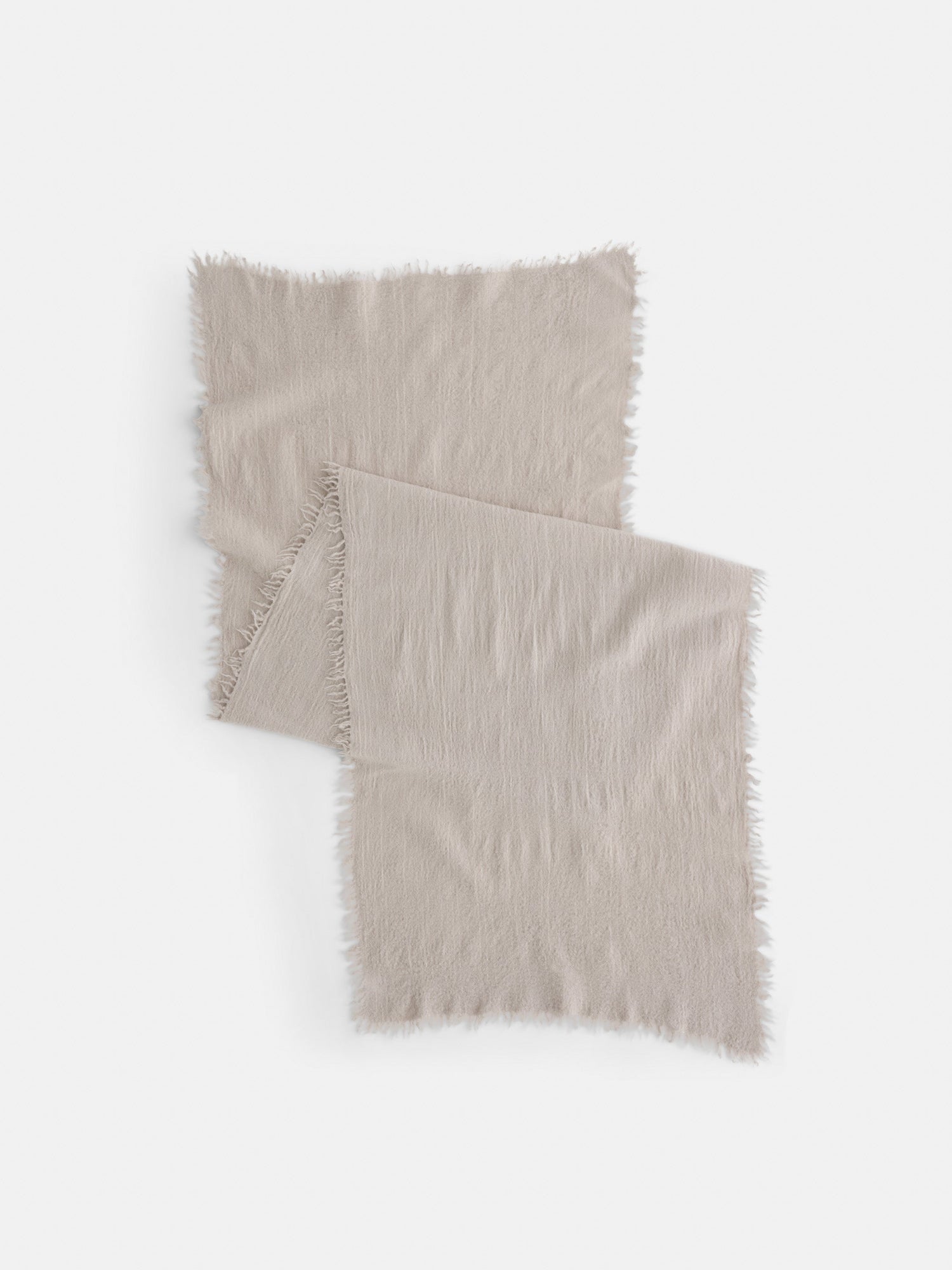 Unisex | Jamie Boiled Wool Scarf | Summer Linen