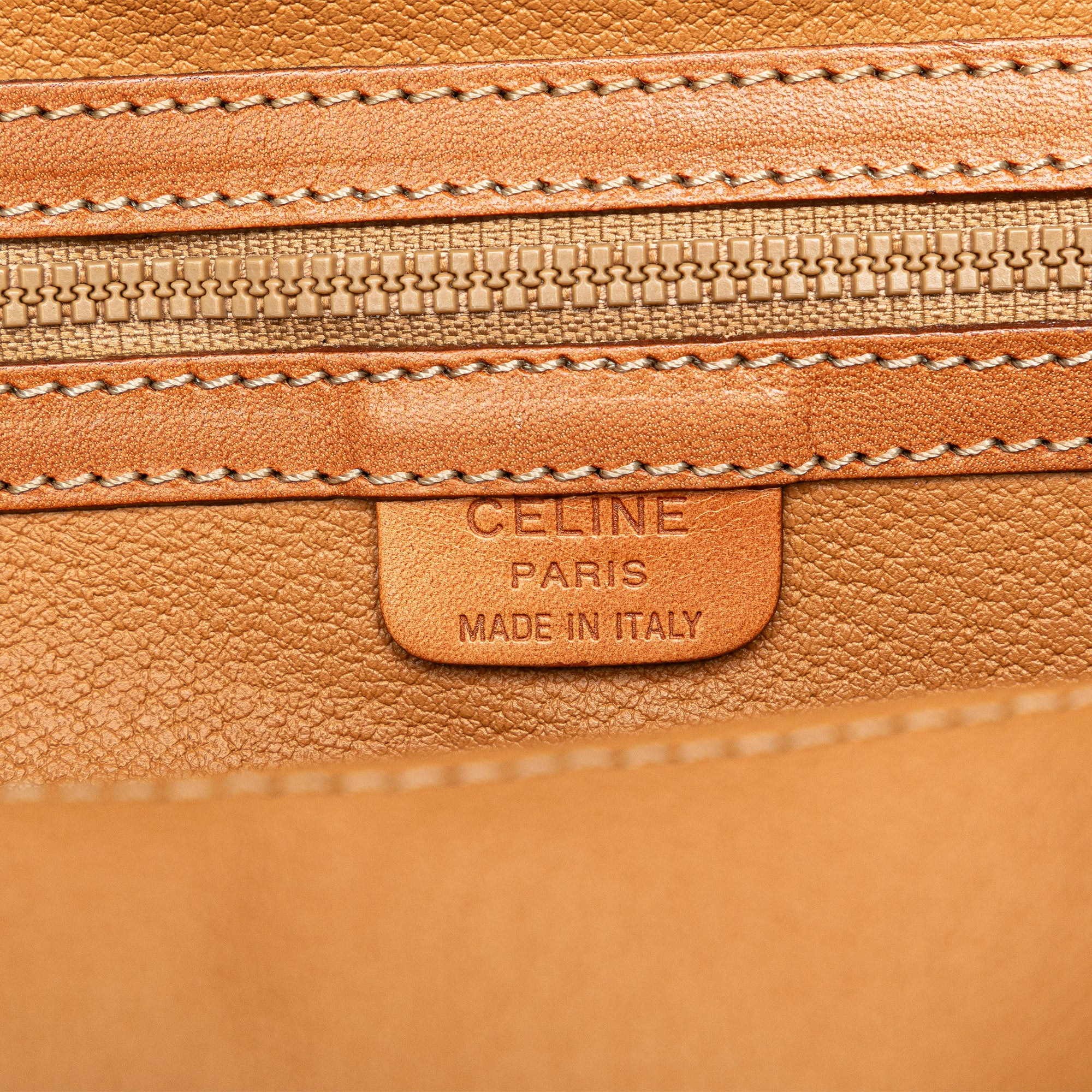 Celine | Pre-Owned Macadam Satchel | Brown