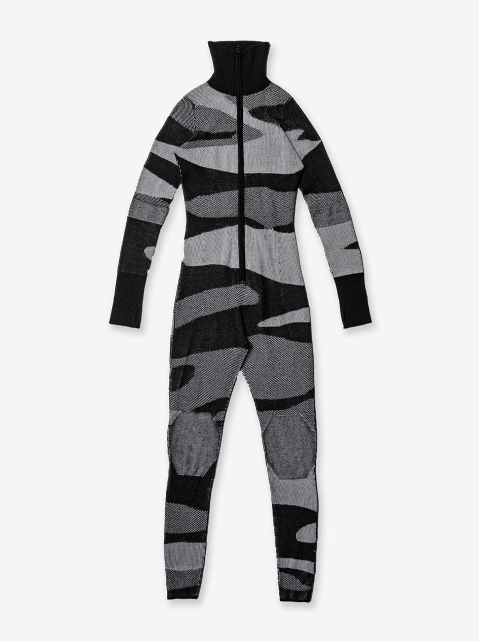 Woman MERINO AIRWARm BODYSUIT - Black - flat lay - front