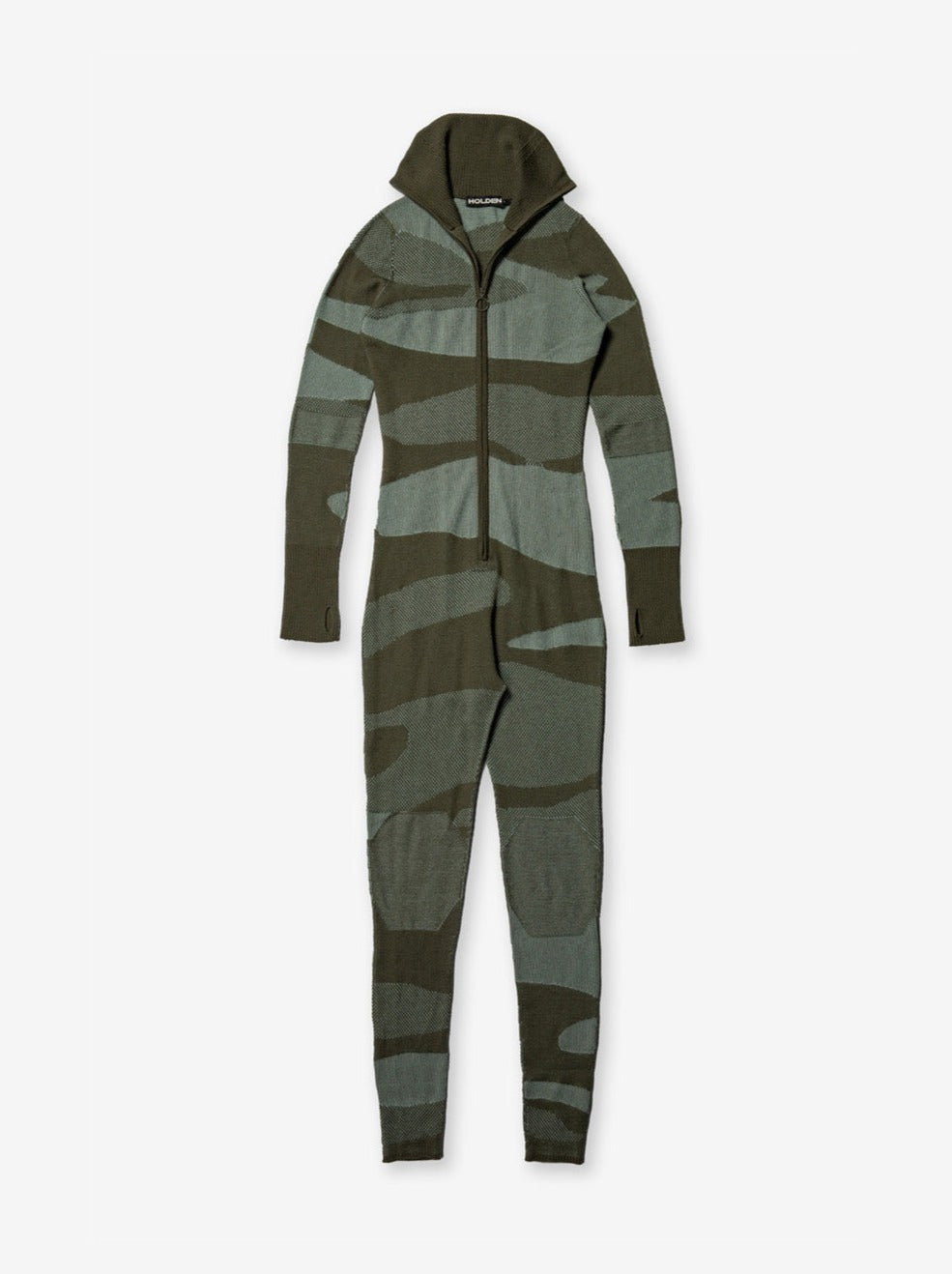 Woman MERINO AIRWARm BODYSUIT - Stone Green - flat lay -front