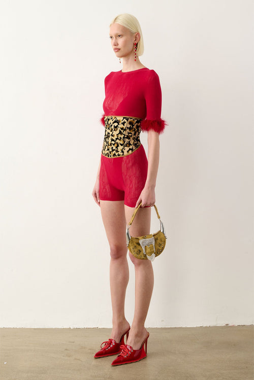 Womens | Waist Trainer | Beige Leopard Print