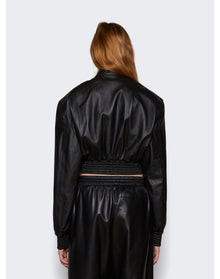 WARDROBE.NYC | Women | Tailored Crop Bomber | Black