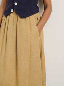 Women | Maddie Skirt | Linen Vintage Khaki