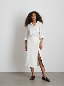 Women | Madeline Skirt | Twill Ecru