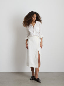Women | Madeline Skirt | Twill Ecru