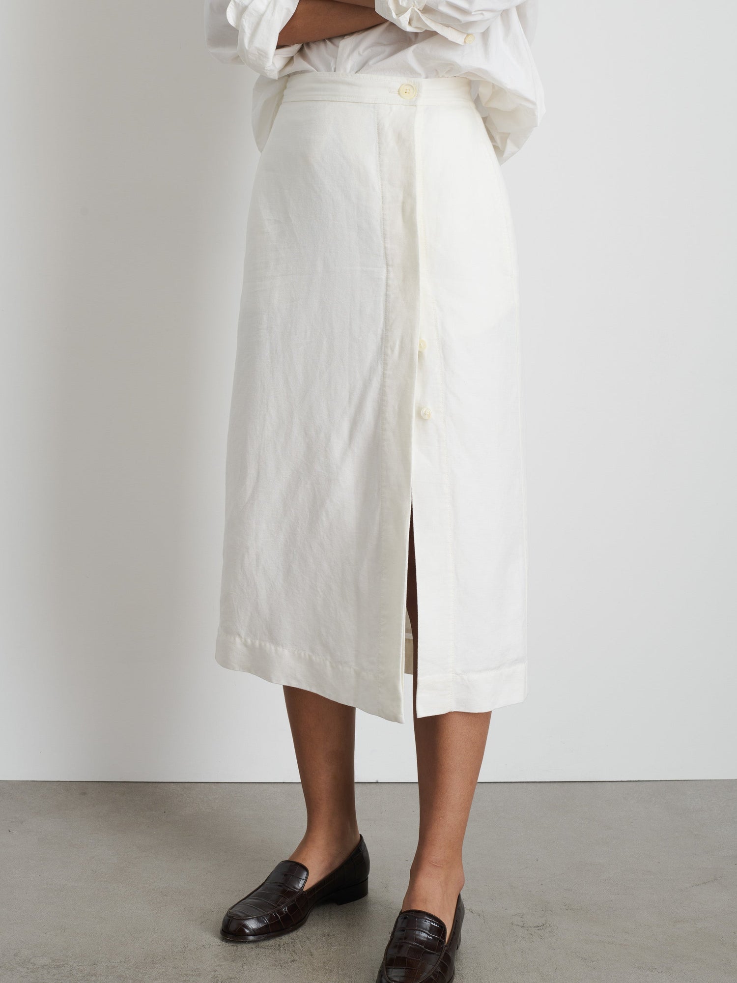Women | Madeline Skirt | Twill Ecru