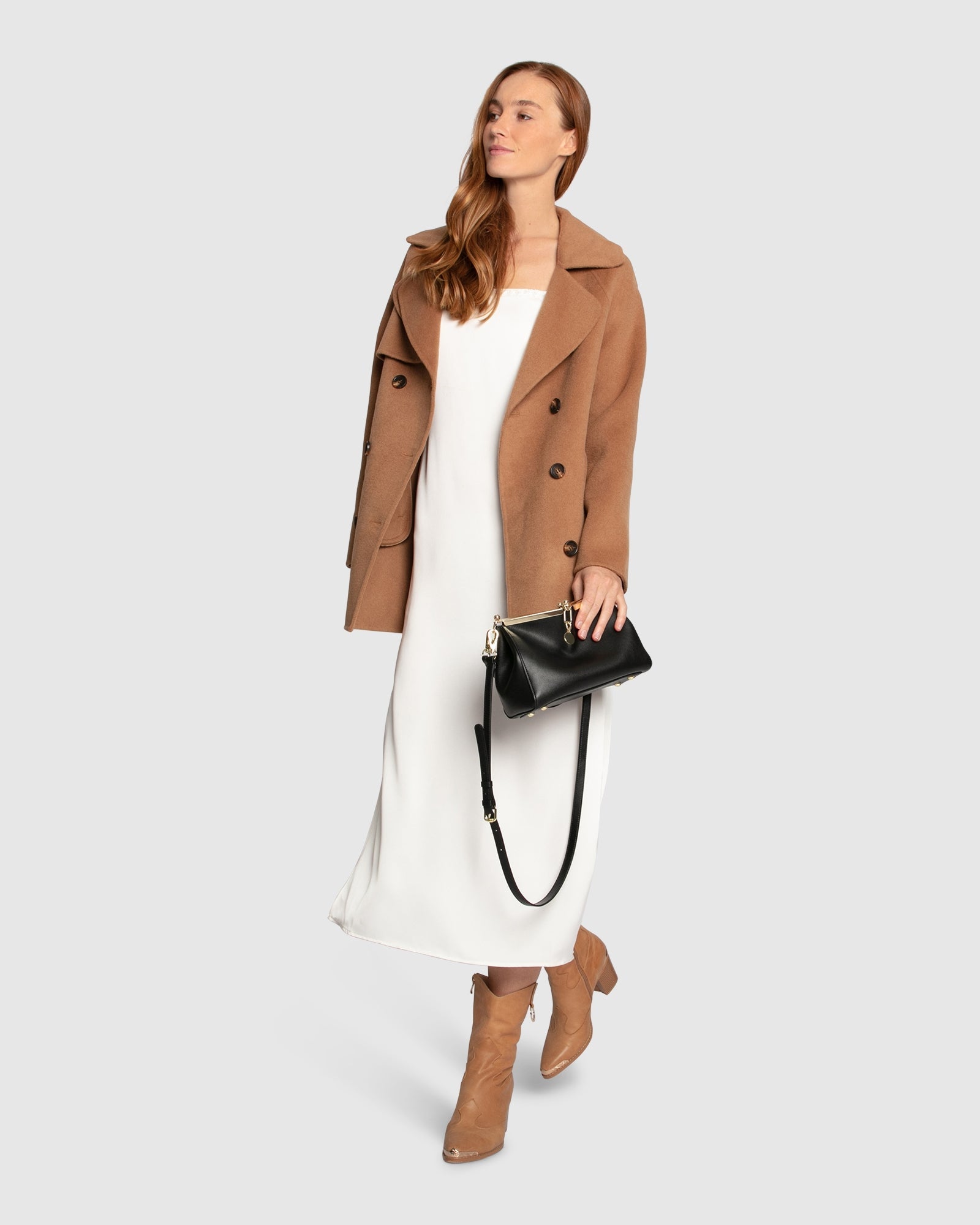 Women | Wanna Be Loved Wool Blend Peacoat | Camel