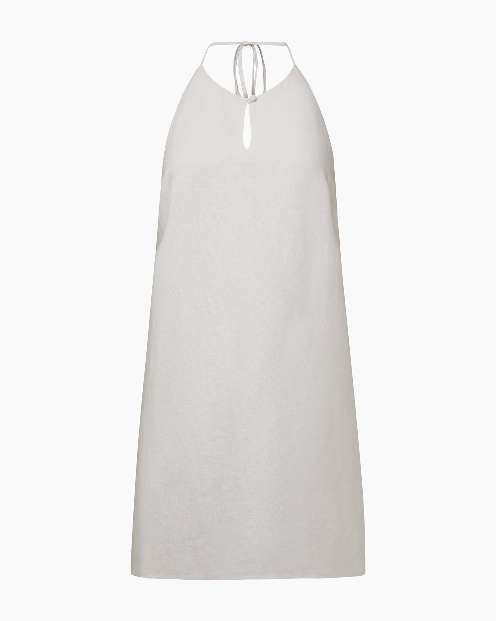 Womens | Keyhole Halter Dress | White