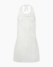 Womens | Burnout Cowl Mini Dress | White