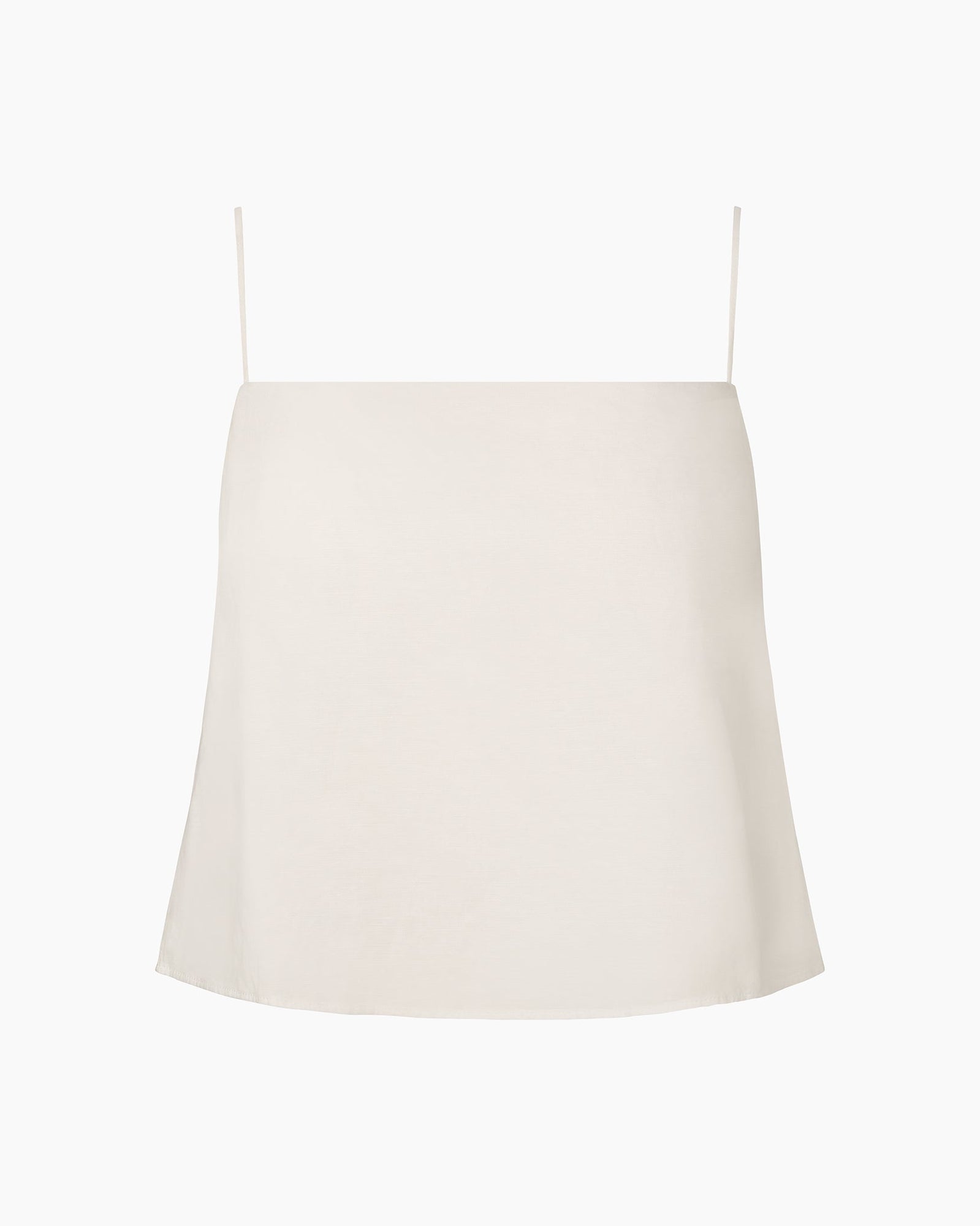 Womens | Air Linen Square Neck Tank Top | White