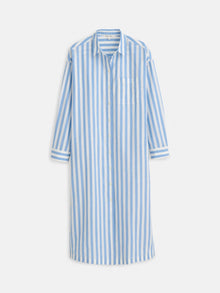 Women | Kerry Shirtdress | Positano Stripe Blue x Off White