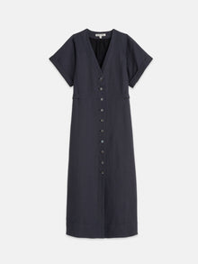Women | Collette Dress | Twill Washed Black