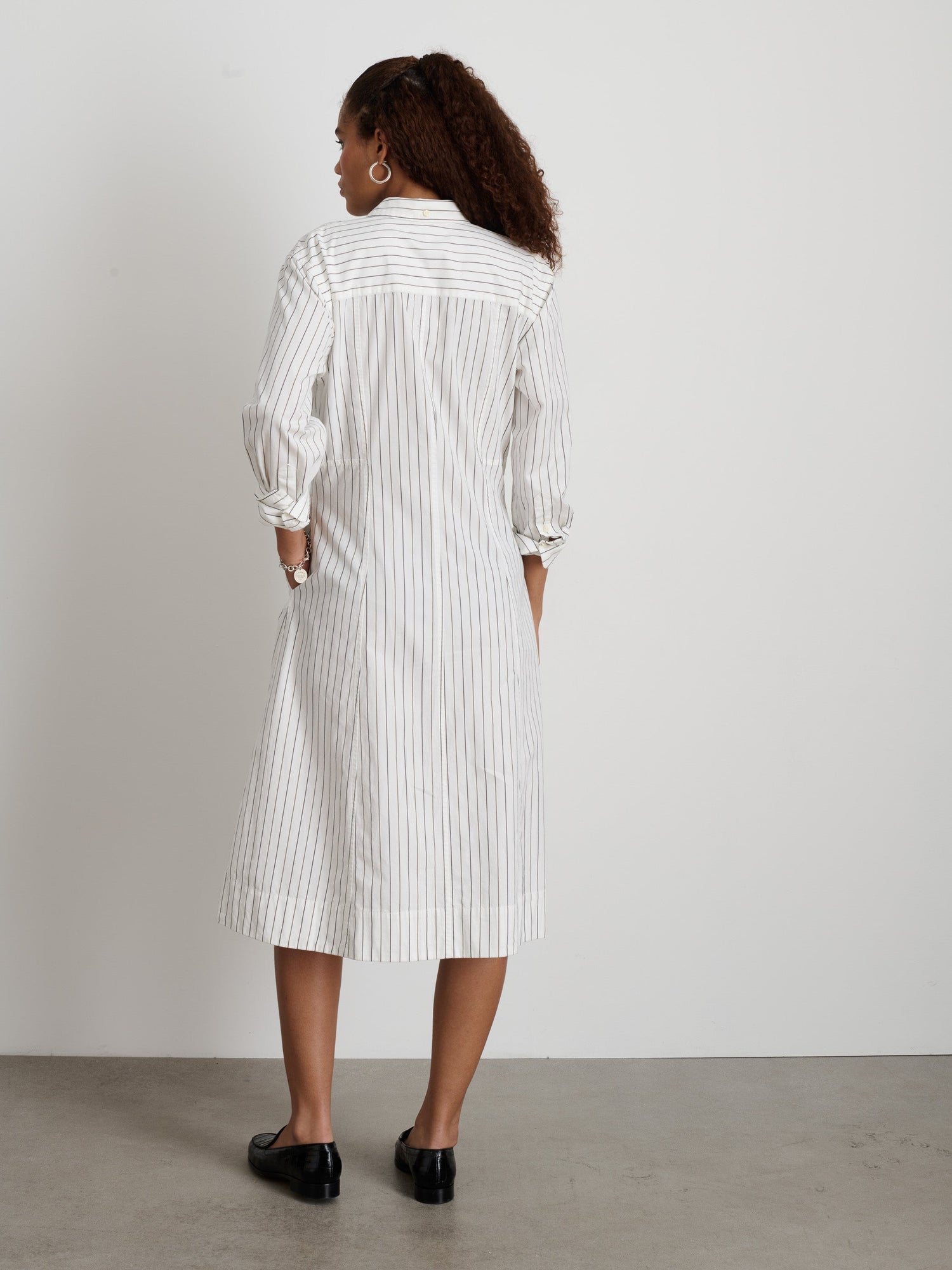 Women | Jules Dress | Stripe Ivory