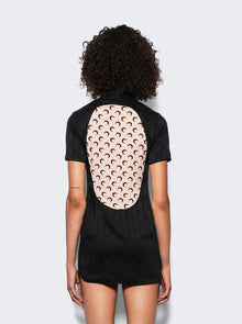 Women | Marine Serre | Jacquard Mini Dress | Black
