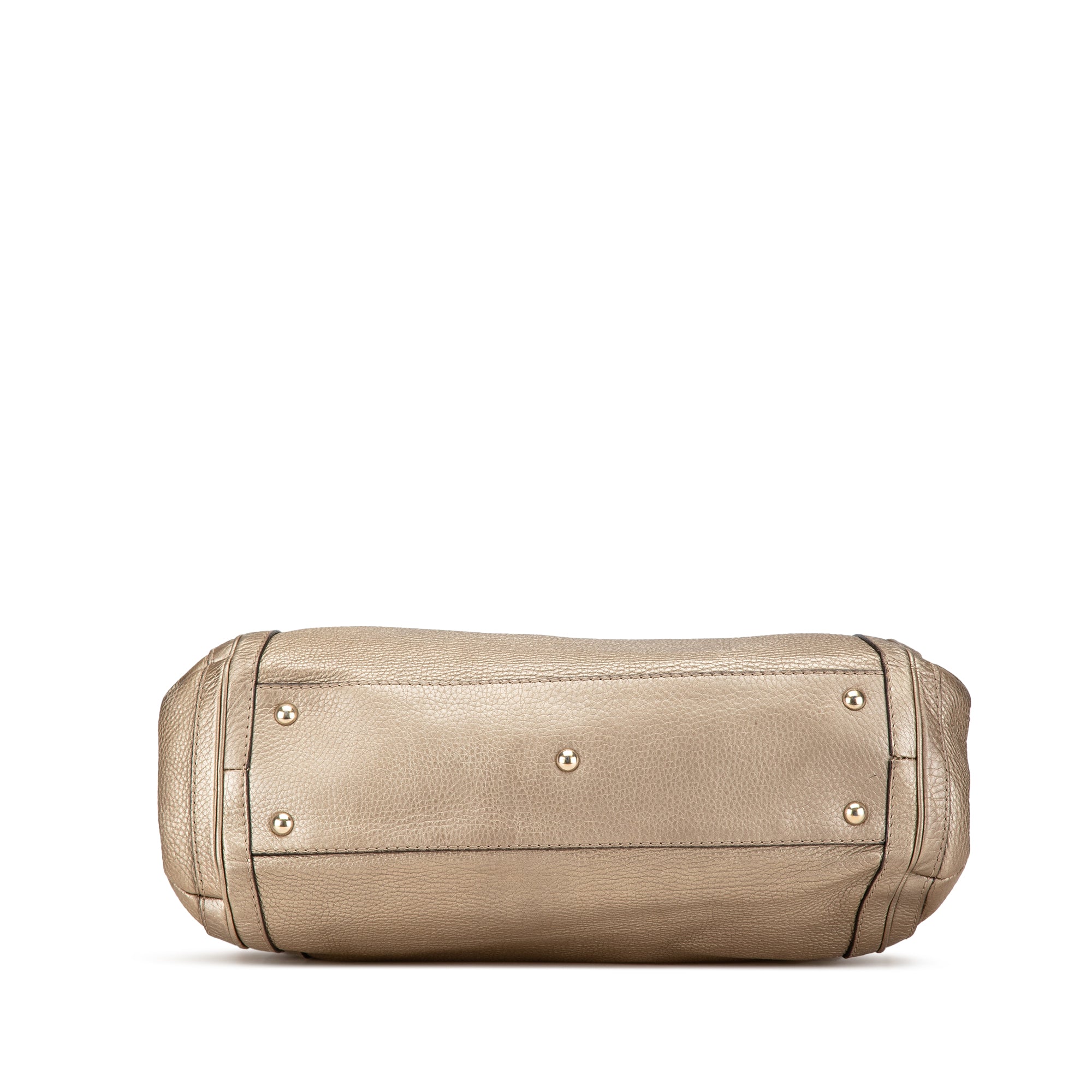 Gucci | Pre-Owned Large Leather Bella Tote | Gold