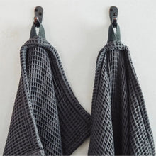 Bamboo Waffle Towels | (Hand Towel) | Slate | Set of 2