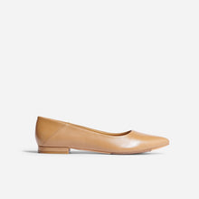 Womens | Fina Pointed Toe Flat | Almond