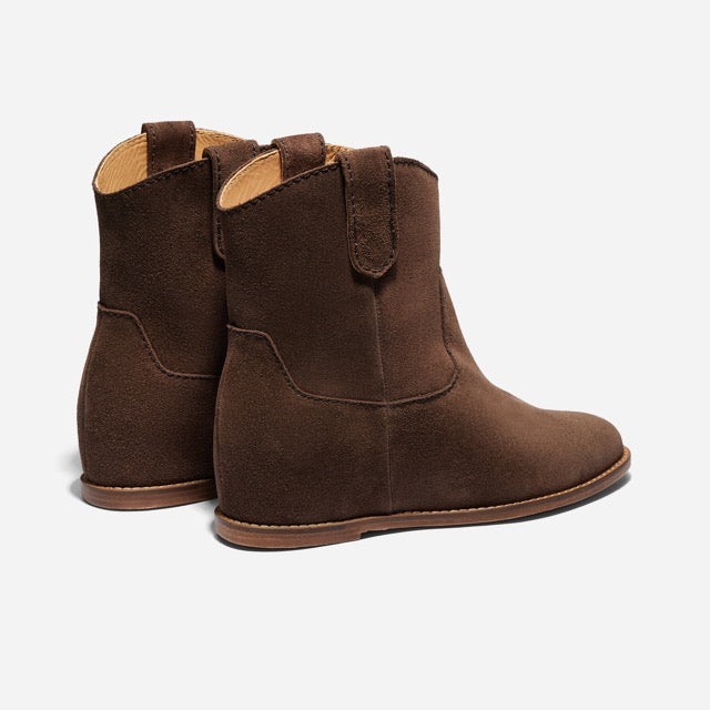 Womens | Amaya Bootie | Umber Brown Suede