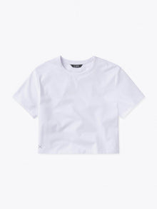 Womens | Almost Friday Tee Cropped | White Classic-fit PYCA Pro® | White