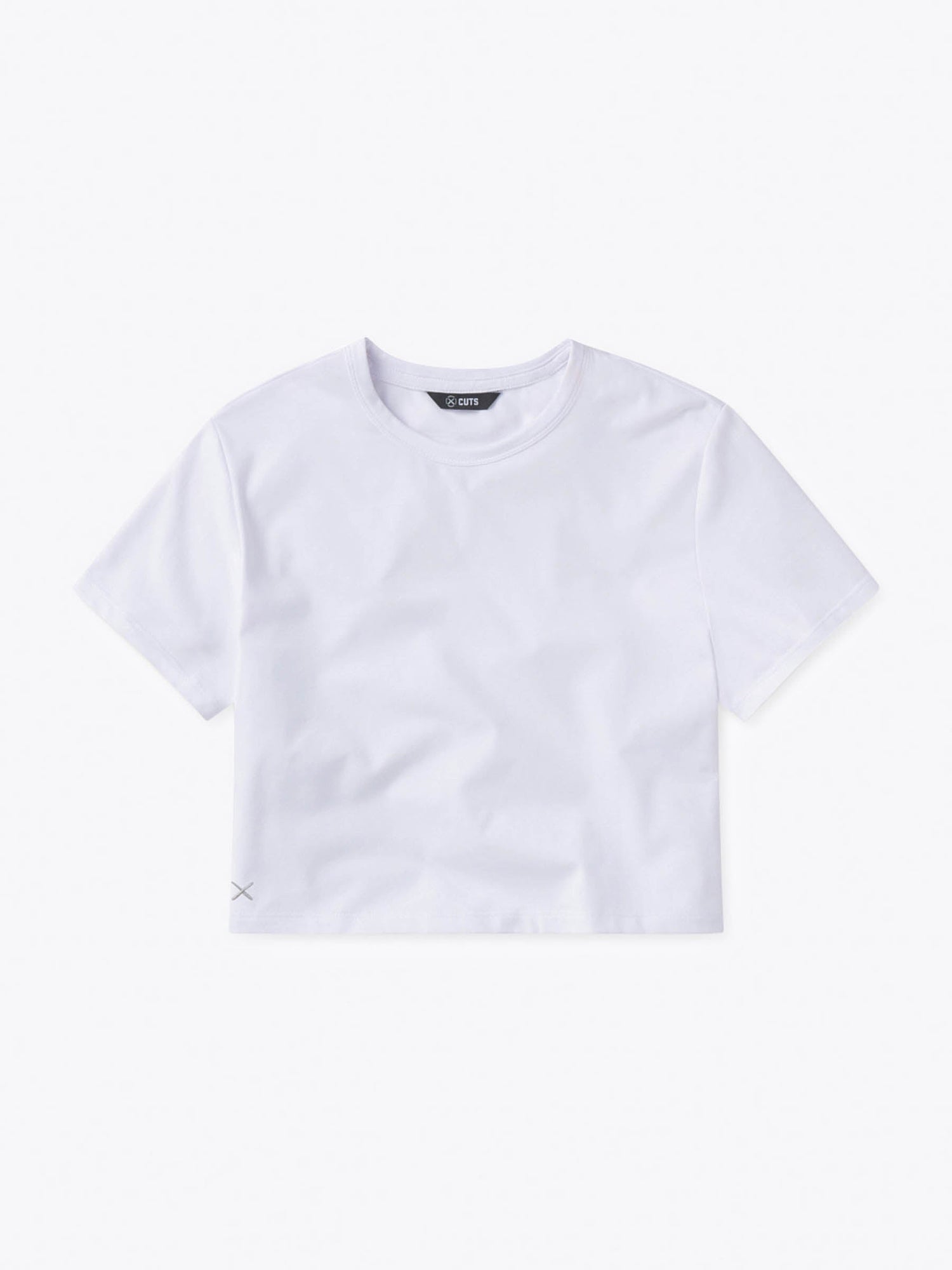 Womens | Almost Friday Tee Cropped | White Classic-fit PYCA Pro® | White