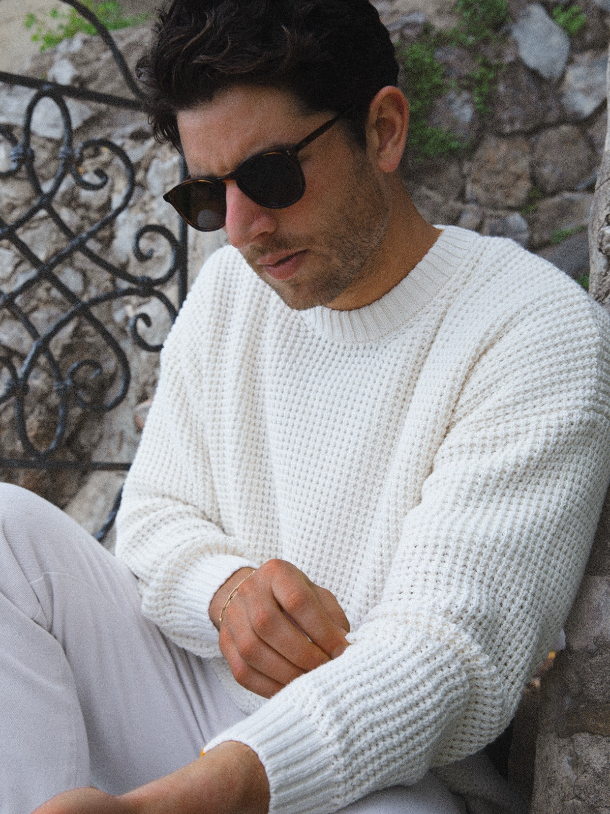 The Waffle Knit | Cream